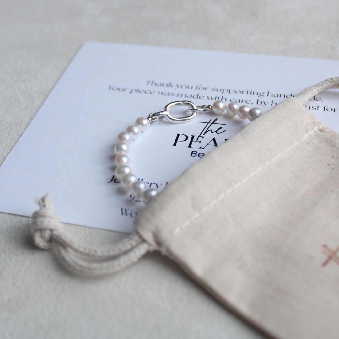 Drift 5mm White Pearl Bracelet