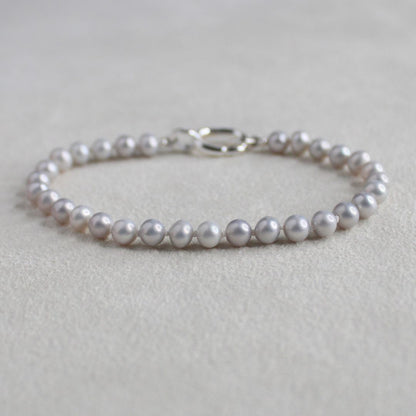 Tide 5mm Grey Pearl Bracelet