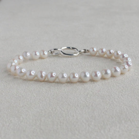 Drift 5mm White Pearl Bracelet
