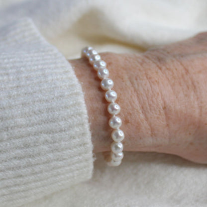 Drift 5mm White Pearl Bracelet