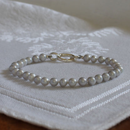 Tide 5mm Grey Pearl Bracelet