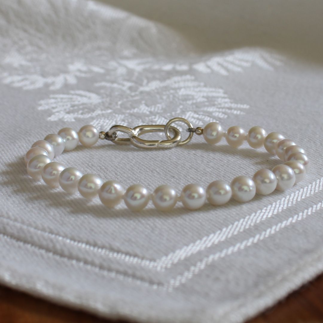Drift 5mm White Pearl Bracelet