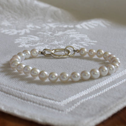 Drift 5mm White Pearl Bracelet