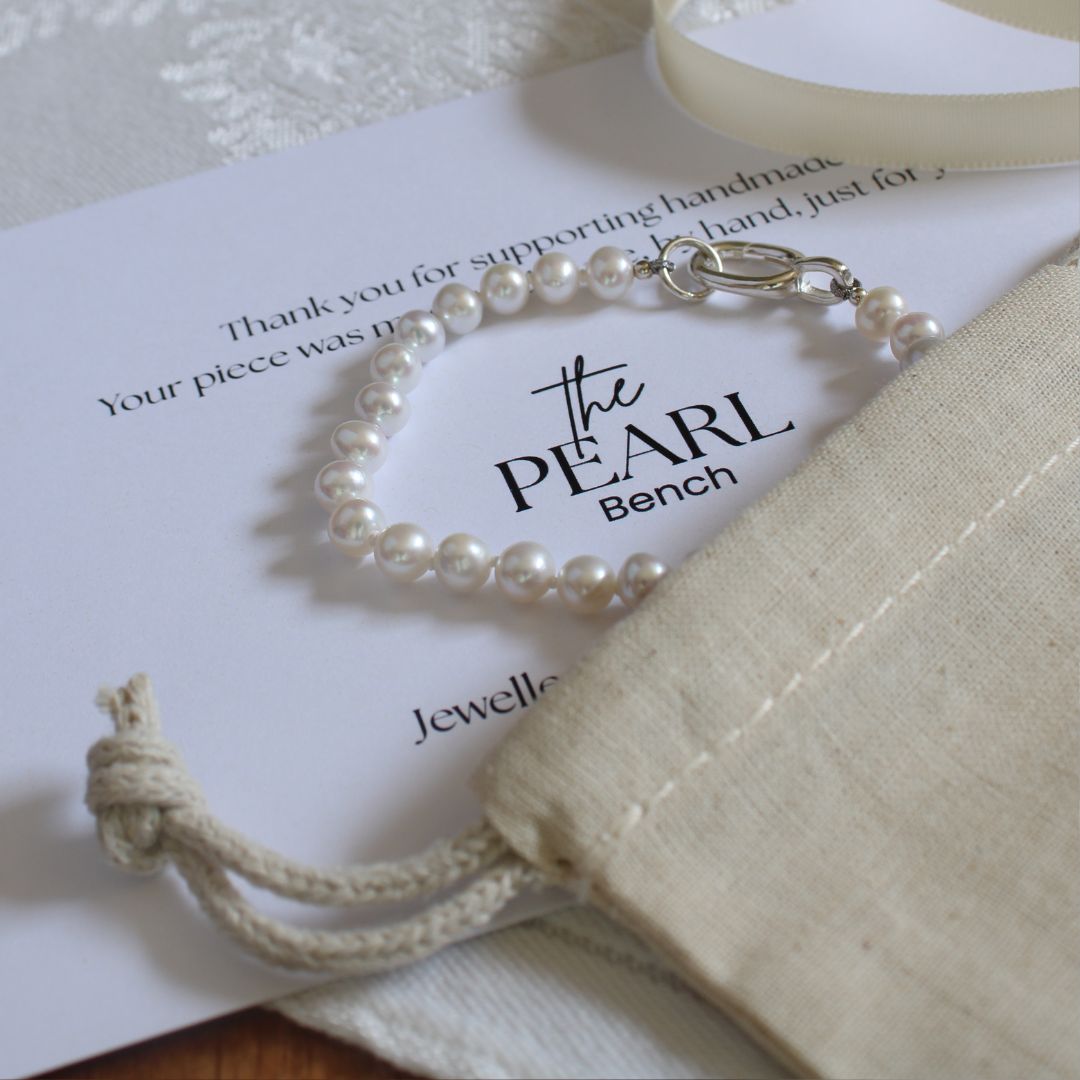Drift 5mm White Pearl Bracelet