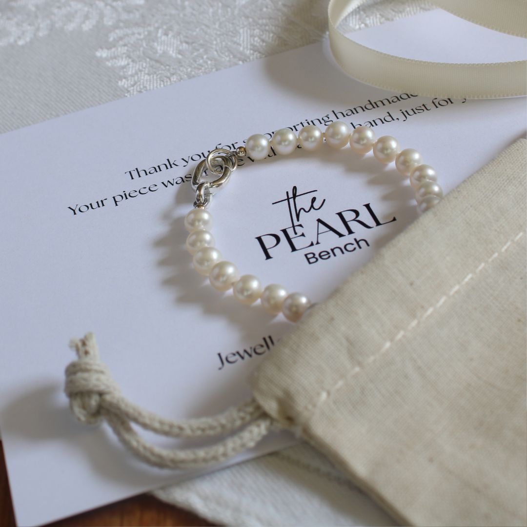 Drift 6mm White Pearl Bracelet