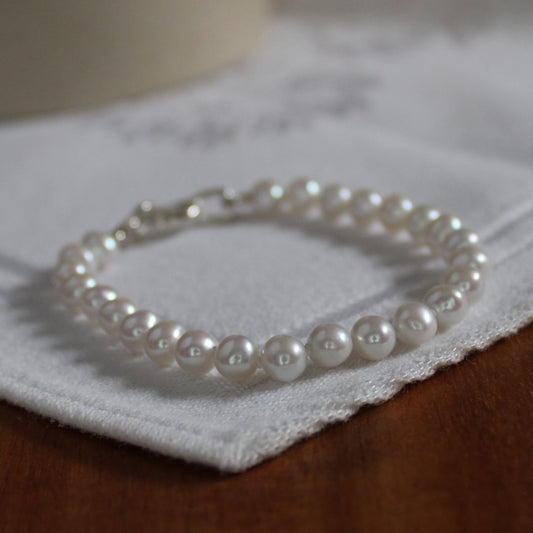 Drift 5mm White Pearl Bracelet